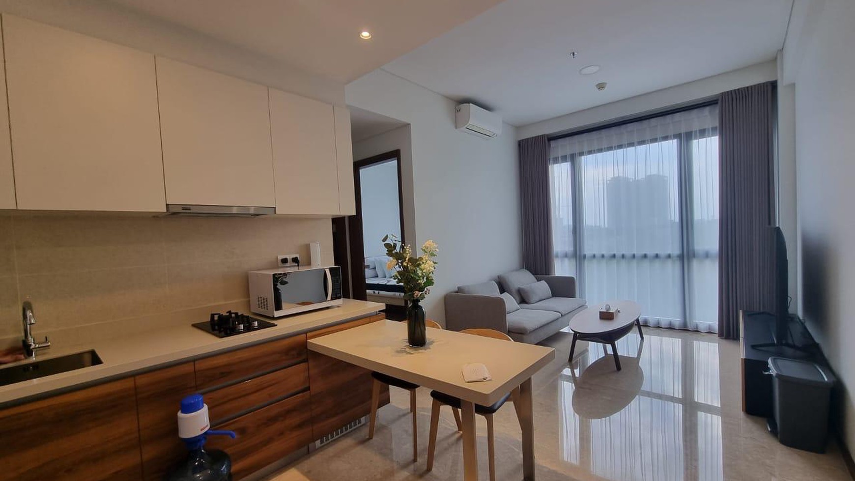 Disewa apartemen marigold nava park bsd city type 1 BR siap huni