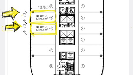 Dijual 2 Unit Sejajar Office Ciputra World Jalan Mayjen Sungkono Surabaya 