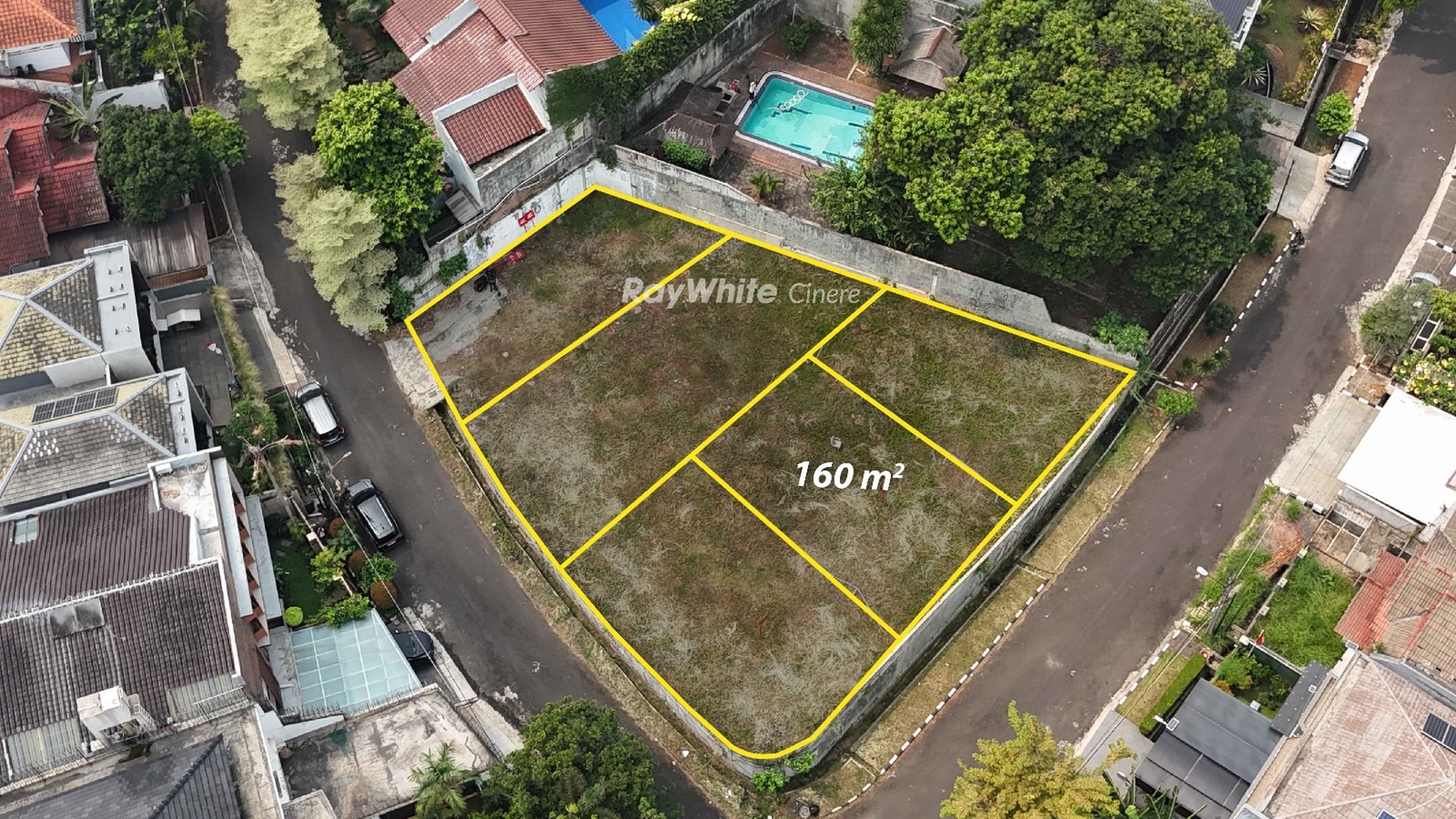 Tanah Siap Bangun Dalam Perumahan Elite Lokasi Tenang dan Eksklusif di Cinere