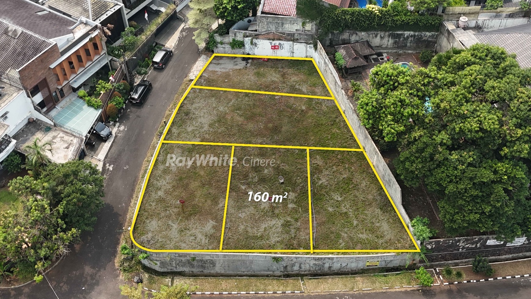 Tanah Siap Bangun Dalam Perumahan Elite Lokasi Tenang dan Eksklusif di Cinere
