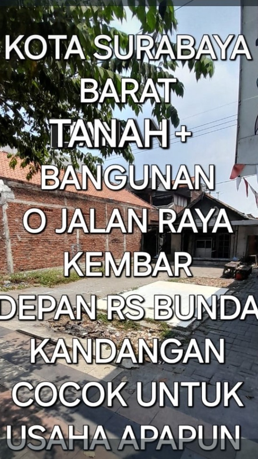 Dijual tanah komersial Sememi, Tandes 0 jl. Raya kembar
