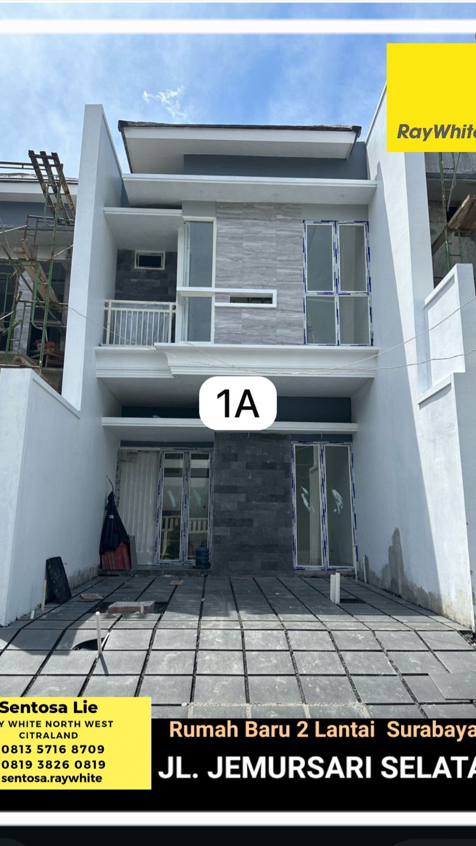 New Murah Rp. 1 Milyar-an Rumah Baru Jemursari Selatan Surabaya Timur Dekat Petra , Akses TOL , Bandara Juanda
