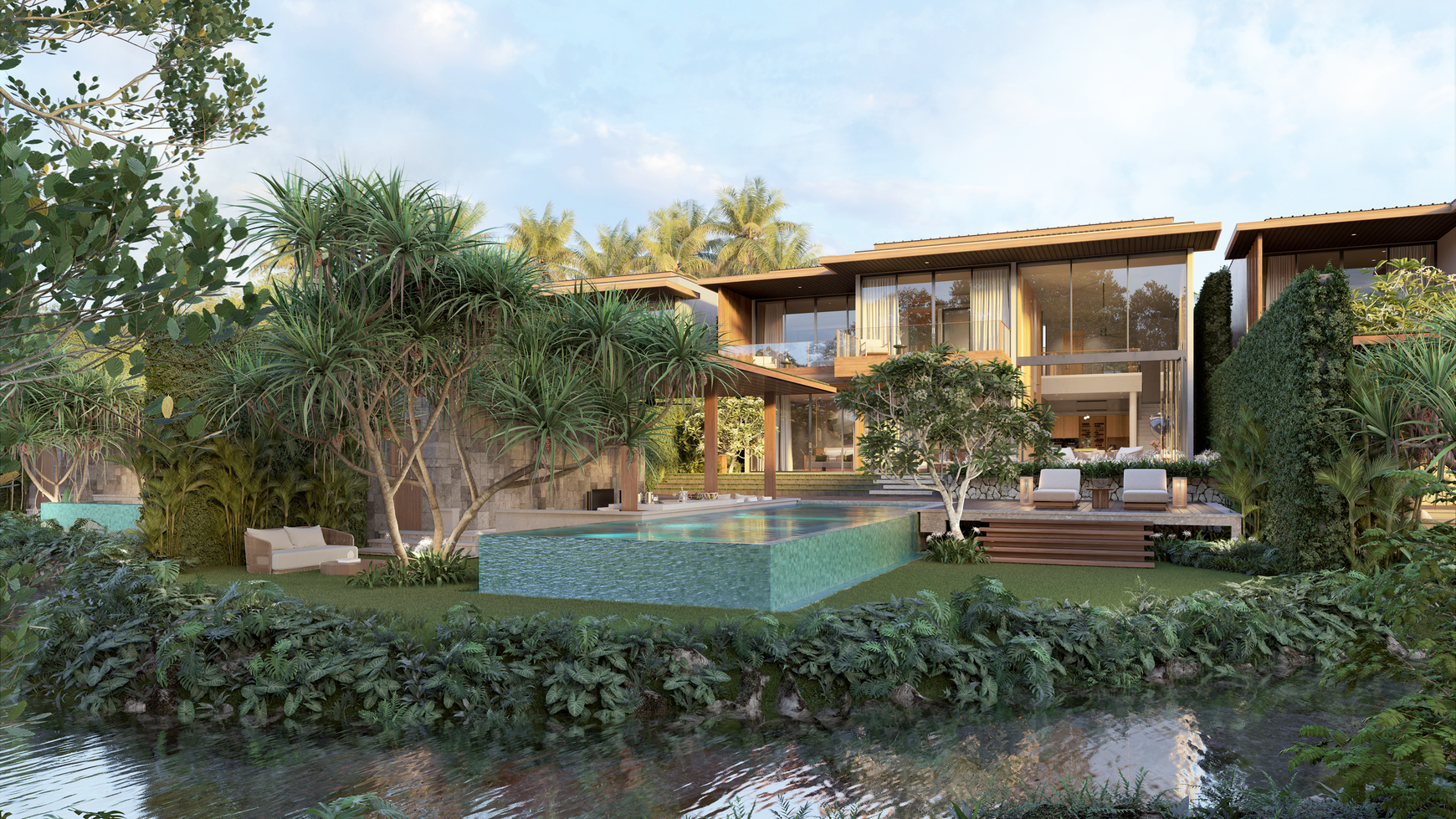 Villa for Sale  Freehold - A Luxurious Sanctuary Embraced by Nature's Serenity in the Heart of Canggu, Bali