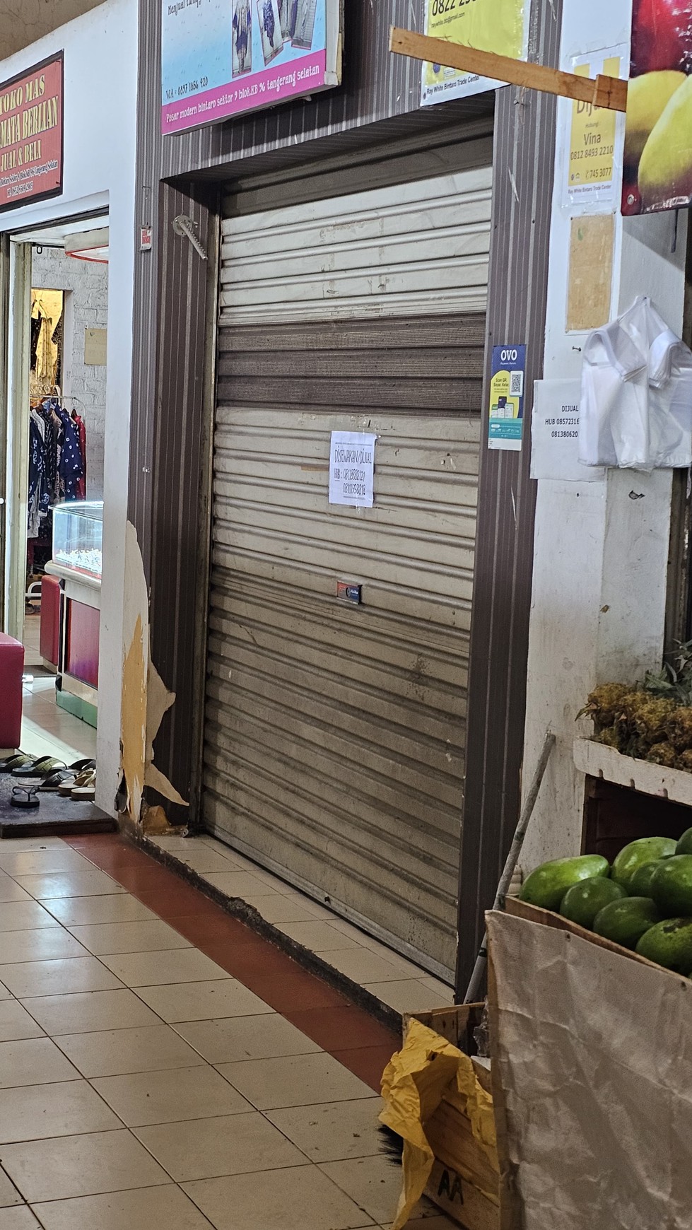 Dijual Kios Lokasi Strategis dan Kawasan Ramai @Pasar Modern Bintaro