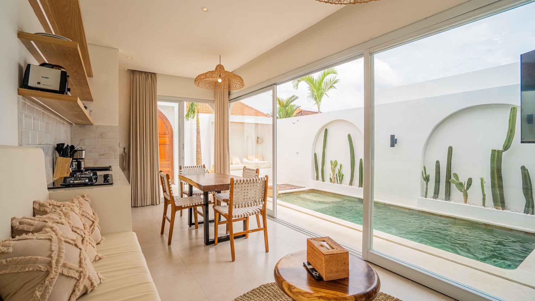 For Sale Leasehold - Brand new modern cozy villa in Kerobokan - Bali ( type  Nameera Mediterranean )