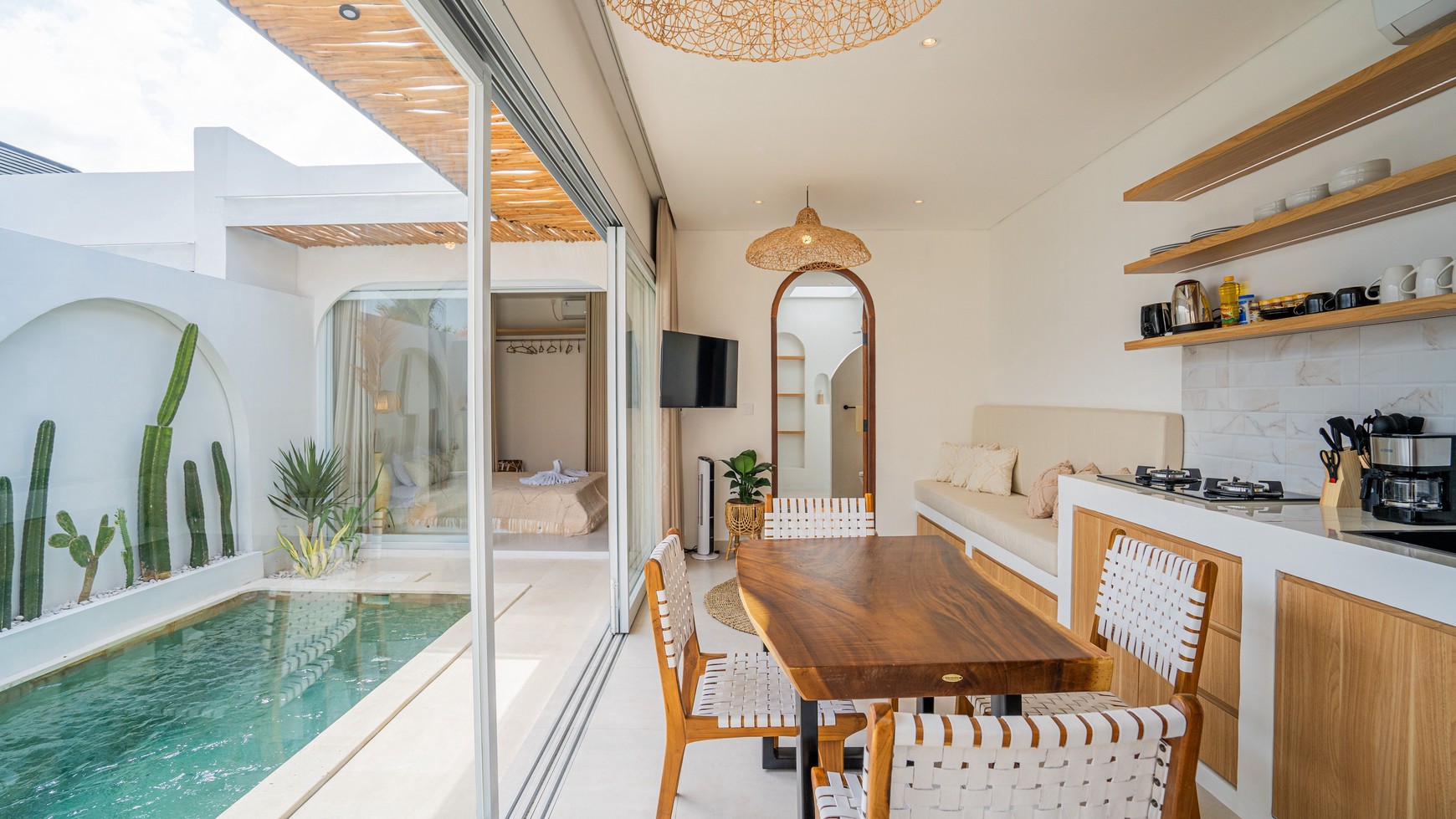 For Sale Leasehold - Brand new modern cozy villa in Kerobokan - Bali ( type  Nameera Mediterranean )