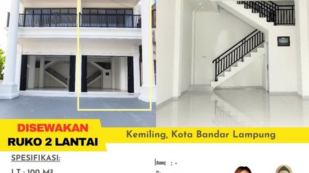 Disewakan ruko 2 lantai