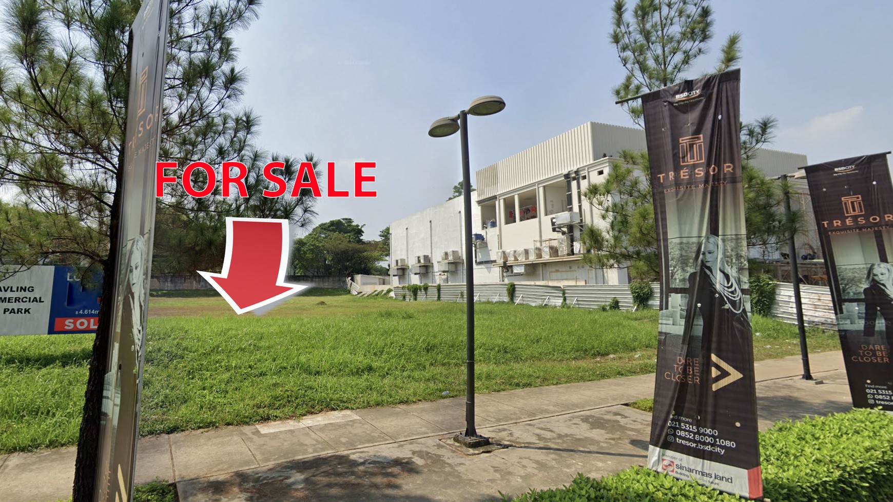 Dijual Kavling Komersial Strategis de Park BSD City menghadap Q Big