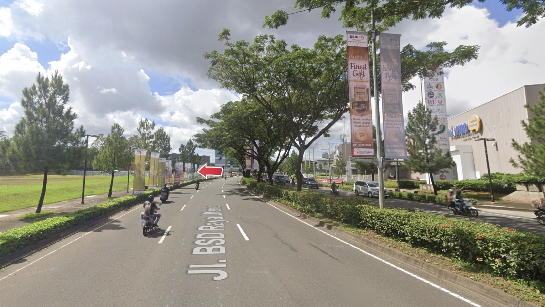 Dijual Kavling Komersial Strategis de Park BSD City menghadap Q Big