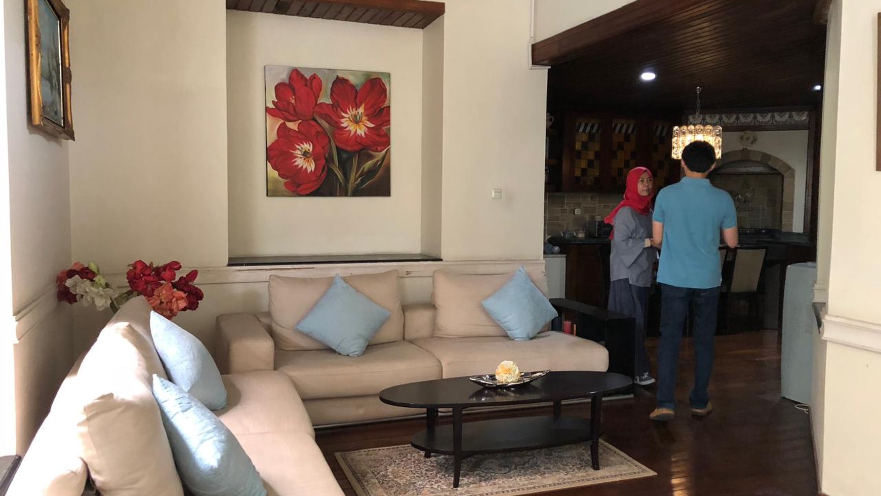DIJUAL RUMAH CANTIK MODEL MEDITERANIAN HARGA KOMPETITIF, DI AREA EXCLUSIVE SELATAN JAKARTA.