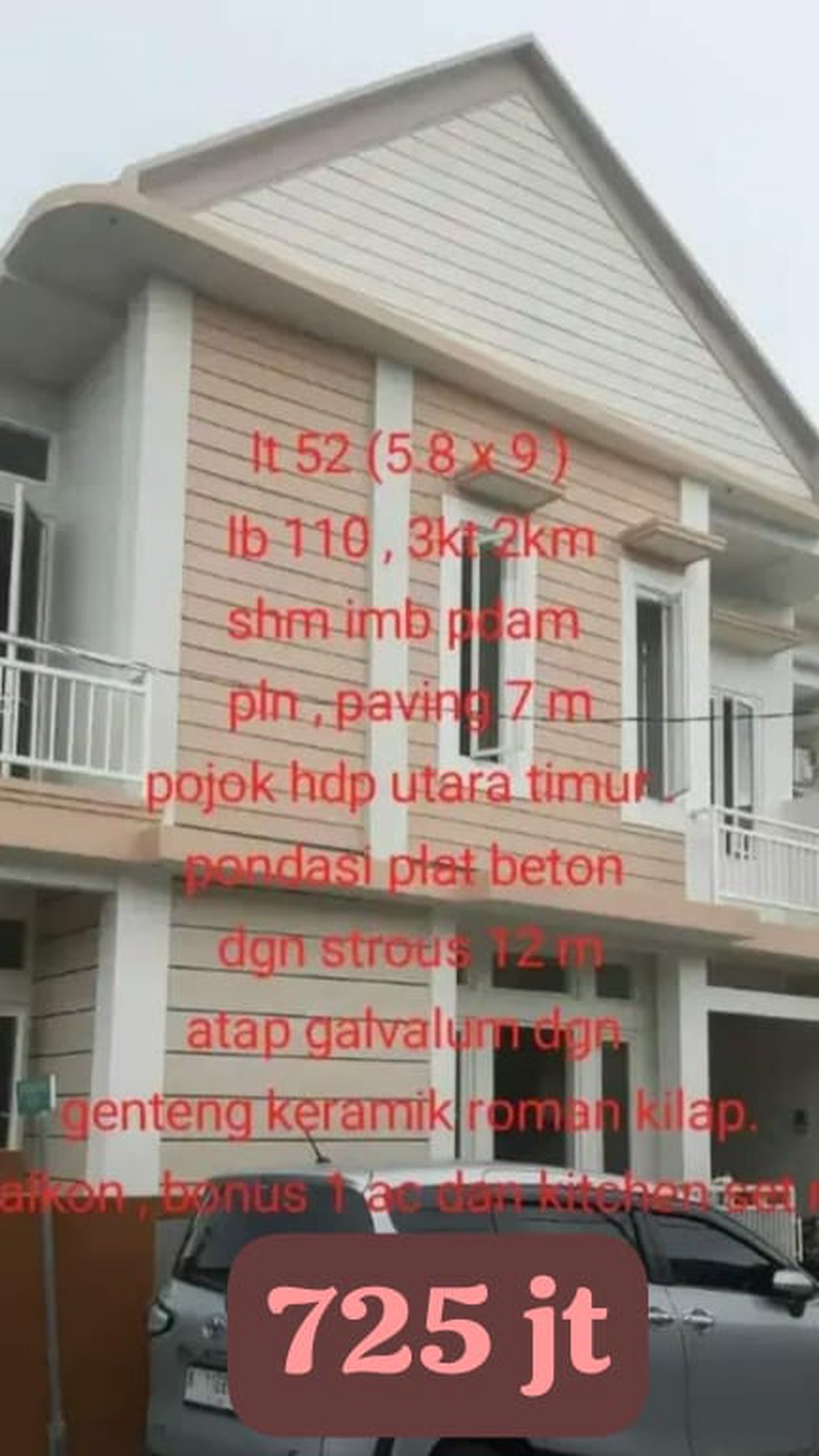 Dijual Rumah Baru Medokan Sawah Timur - Medokan Ayu - Rungkut Surabaya Timur Bonus Semi Furnished New Modern , Private Balkony