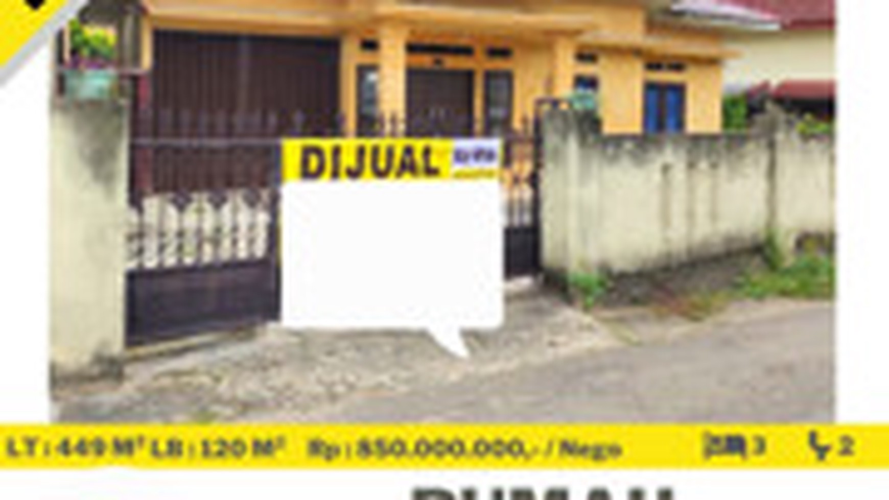Rumah  Pulau Legundi Sukarame Dijual Cepat