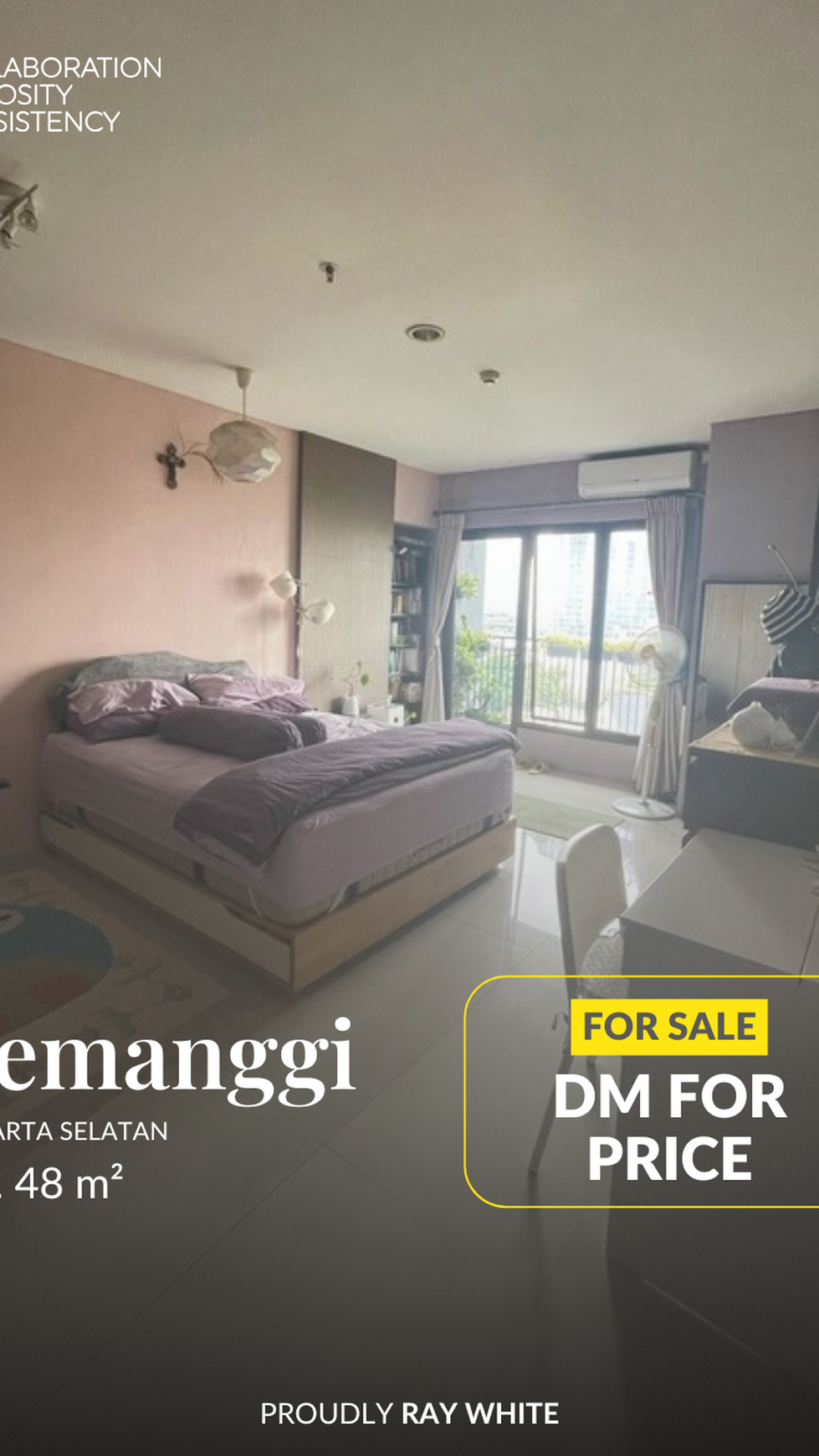 Dijual Apartment Taman Sari Semanggi 1BR, Jakarta Selatan