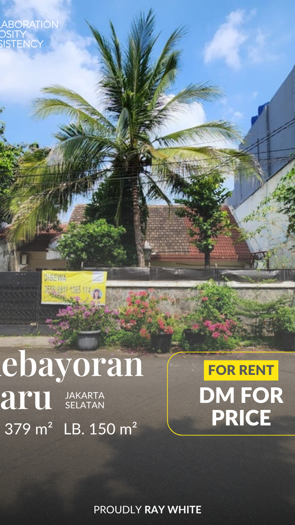 Disewakan Rumah di Kebayoran Baru, Jakarta Selatan