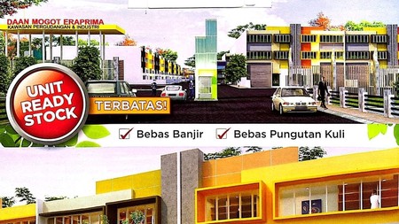 Gudang di Kawasan Pergudangan dan Industri Daan Mogot.