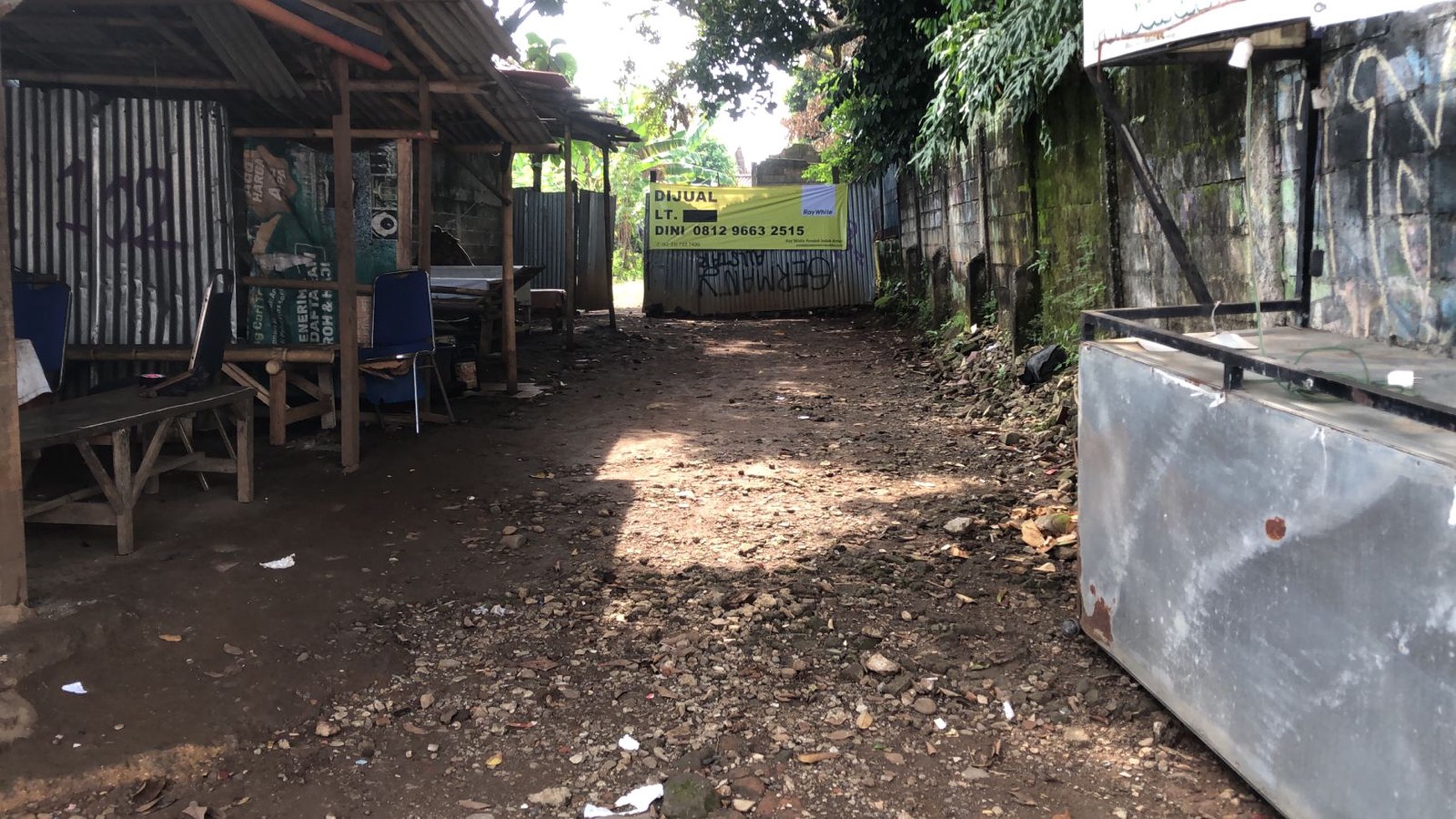 Dijual Lahan Tanah Cocok buat Gudang di jalan Raya dekat alun - alun Kabupaten Jonggol