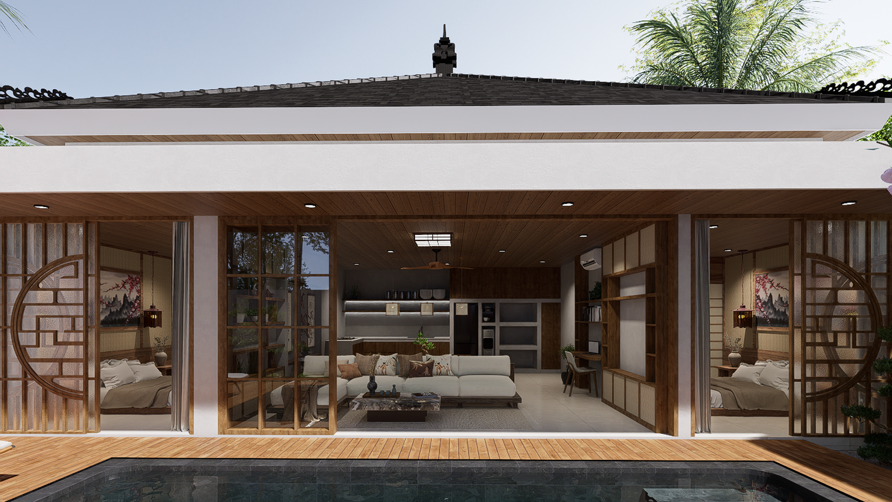 For Sale Leasehold - Brand new modern cozy villa in Kerobokan - Bali ( type Geisha B )