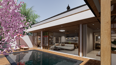 For Sale Leasehold - Brand new modern cozy villa in Kerobokan - Bali ( type Geisha B )