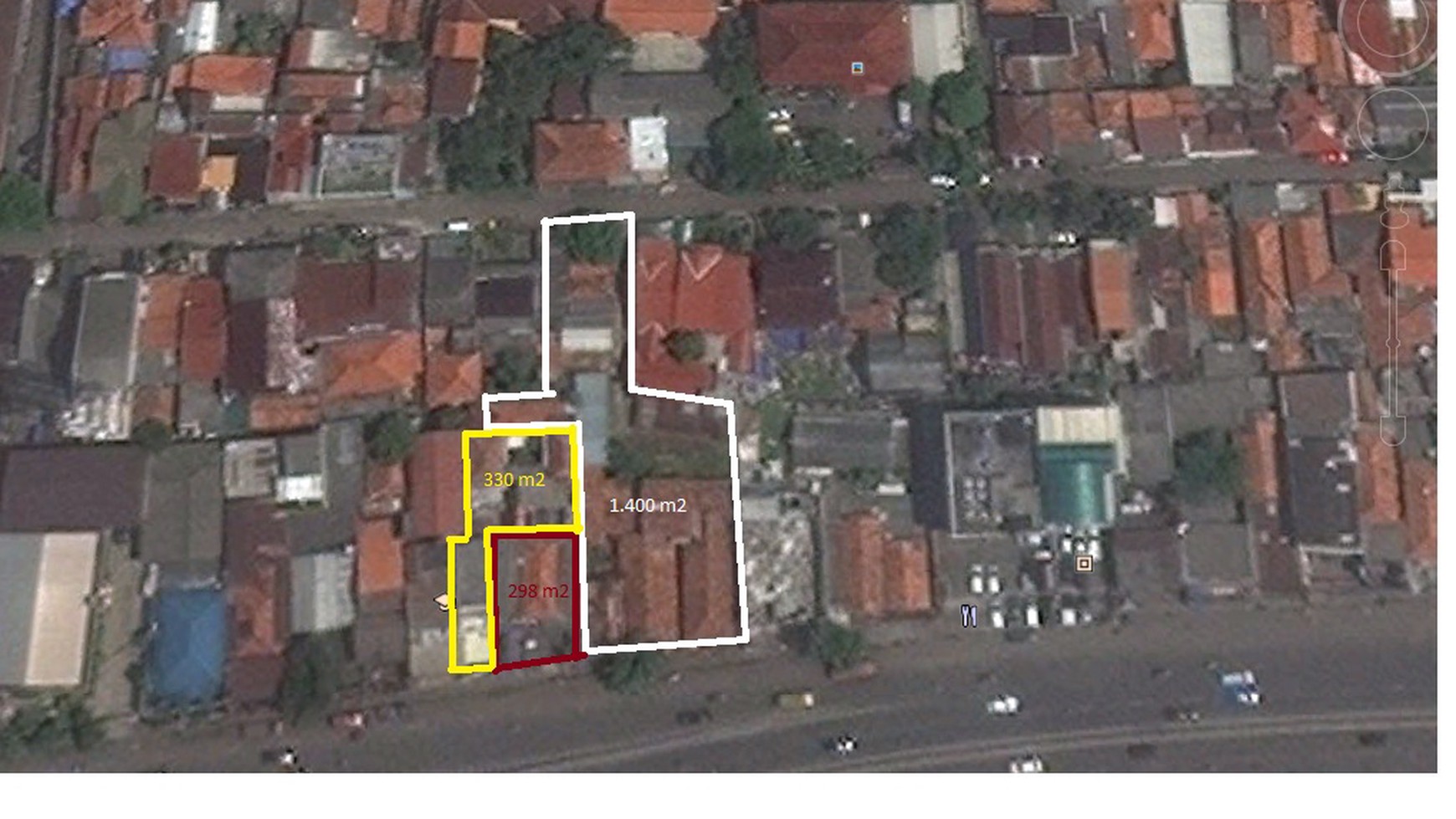 Rumah 2 Lantai Lokasi Strategis di Pinggir Jalan Raya K.H. Abdullah Syafei