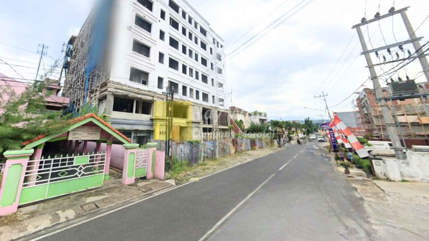 Di jual hotel tengah kota tanjung karang pusat