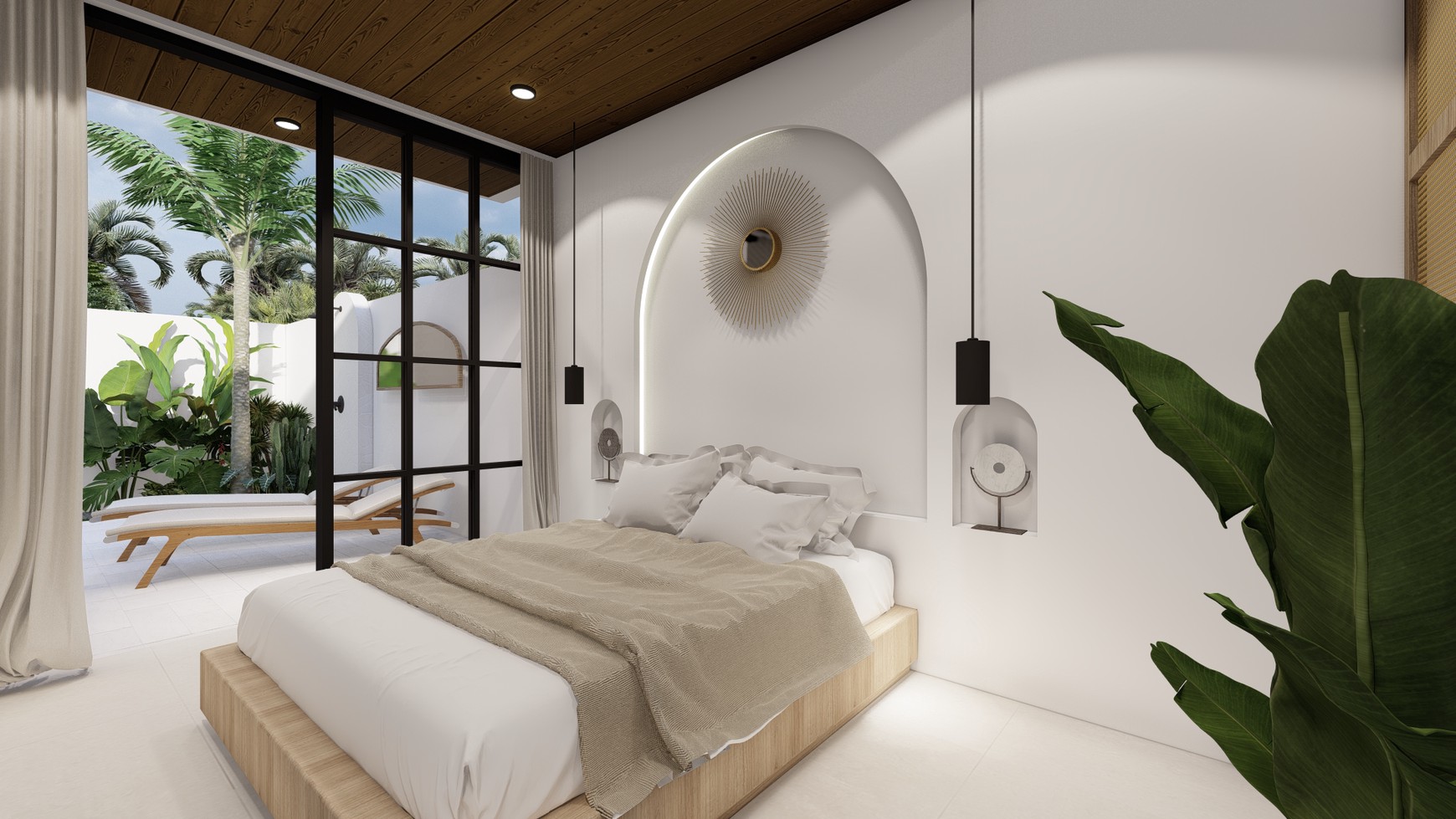 For Sale Leasehold - Brand new modern cozy villa in Kerobokan - Bali ( type Meridian 2 bedrooms )