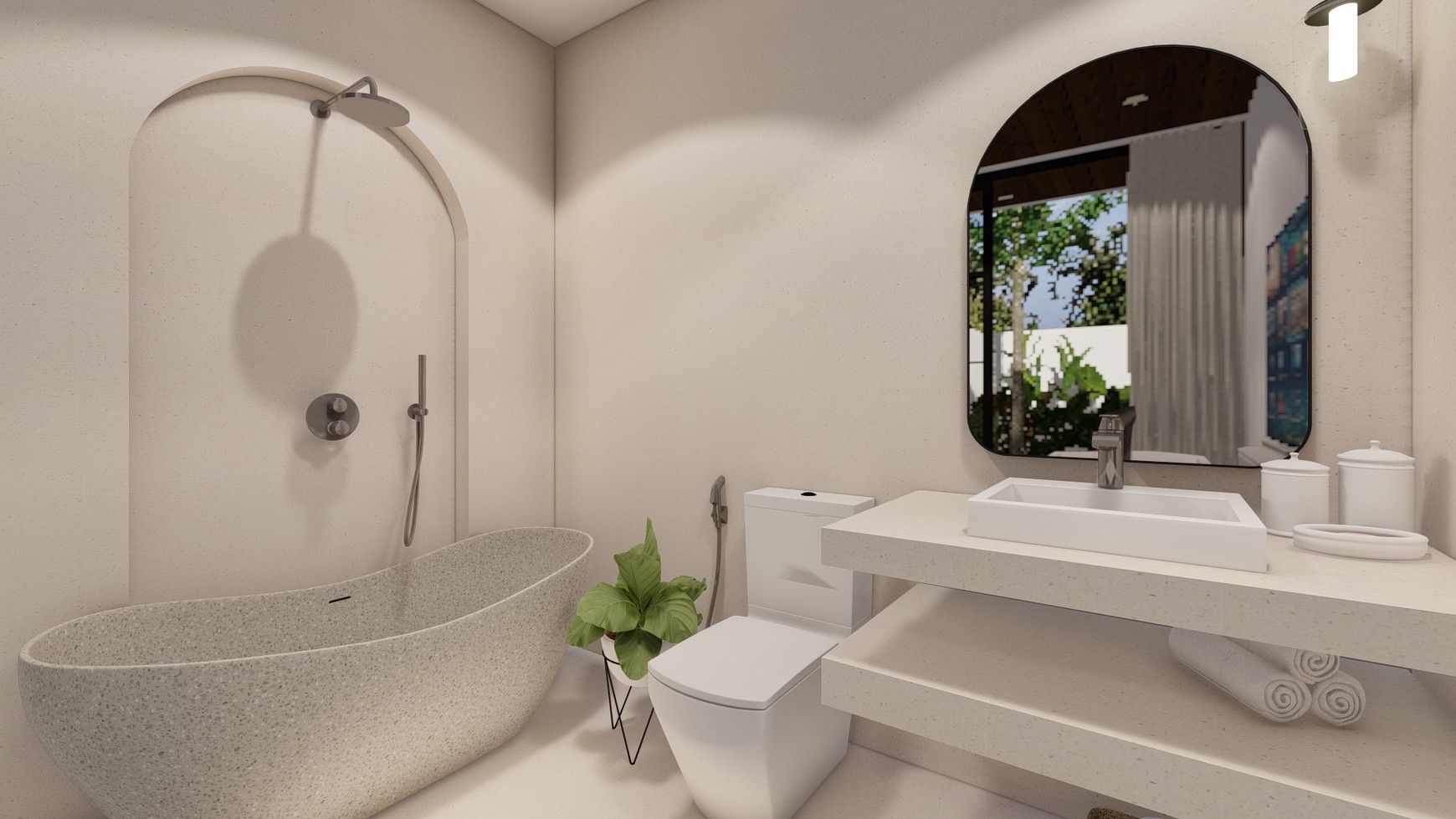 For Sale Leasehold - Brand new modern cozy villa in Kerobokan - Bali ( type Meridian 2 bedrooms )