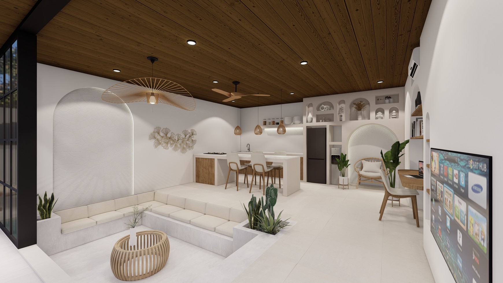 For Sale Leasehold - Brand new modern cozy villa in Kerobokan - Bali ( type Meridian 2 bedrooms )