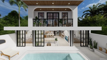For Sale Leasehold - Brand new modern cozy villa in Kerobokan - Bali  ( type Meridian 3 bedrooms )