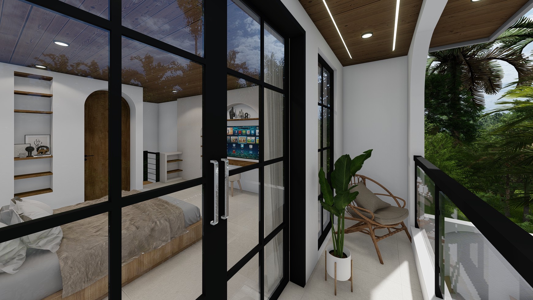 For Sale Leasehold - Brand new modern cozy villa in Kerobokan - Bali ( type Meridian 3 bedrooms )