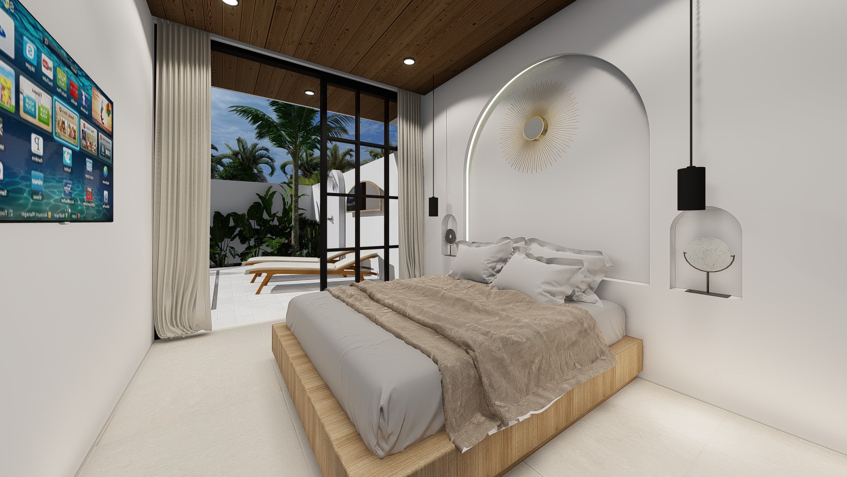 For Sale Leasehold - Brand new modern cozy villa in Kerobokan - Bali ( type Meridian 3 bedrooms )