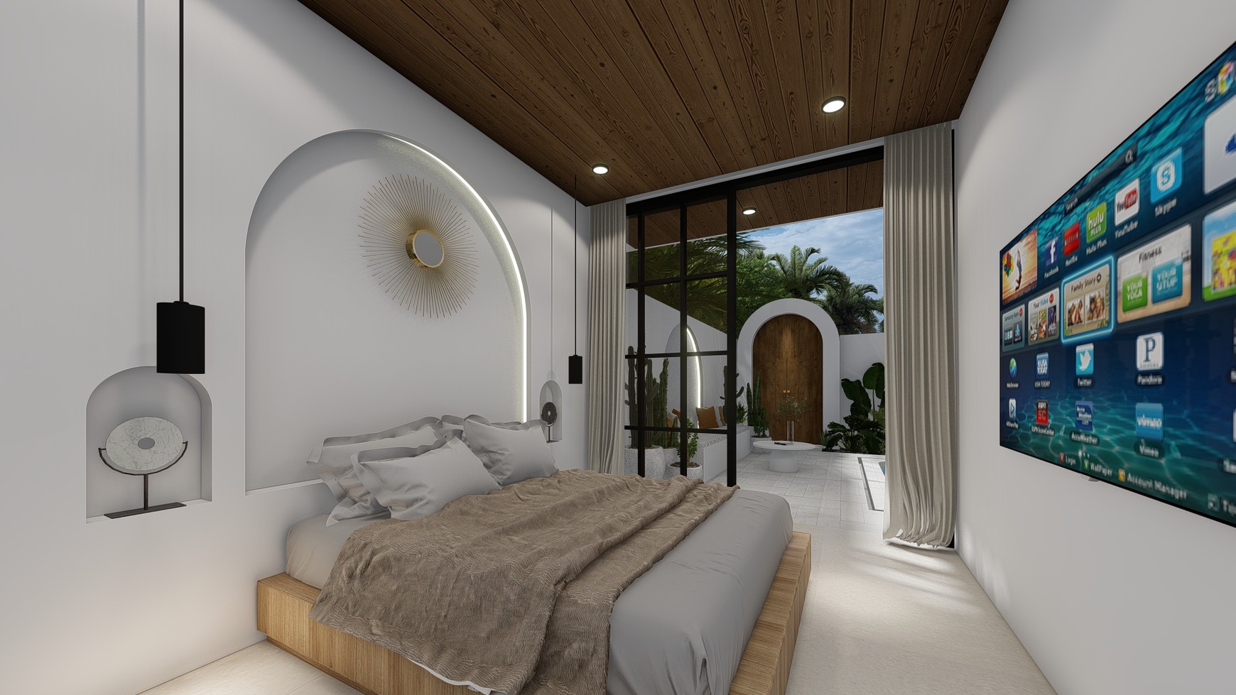 For Sale Leasehold - Brand new modern cozy villa in Kerobokan - Bali ( type Meridian 3 bedrooms )