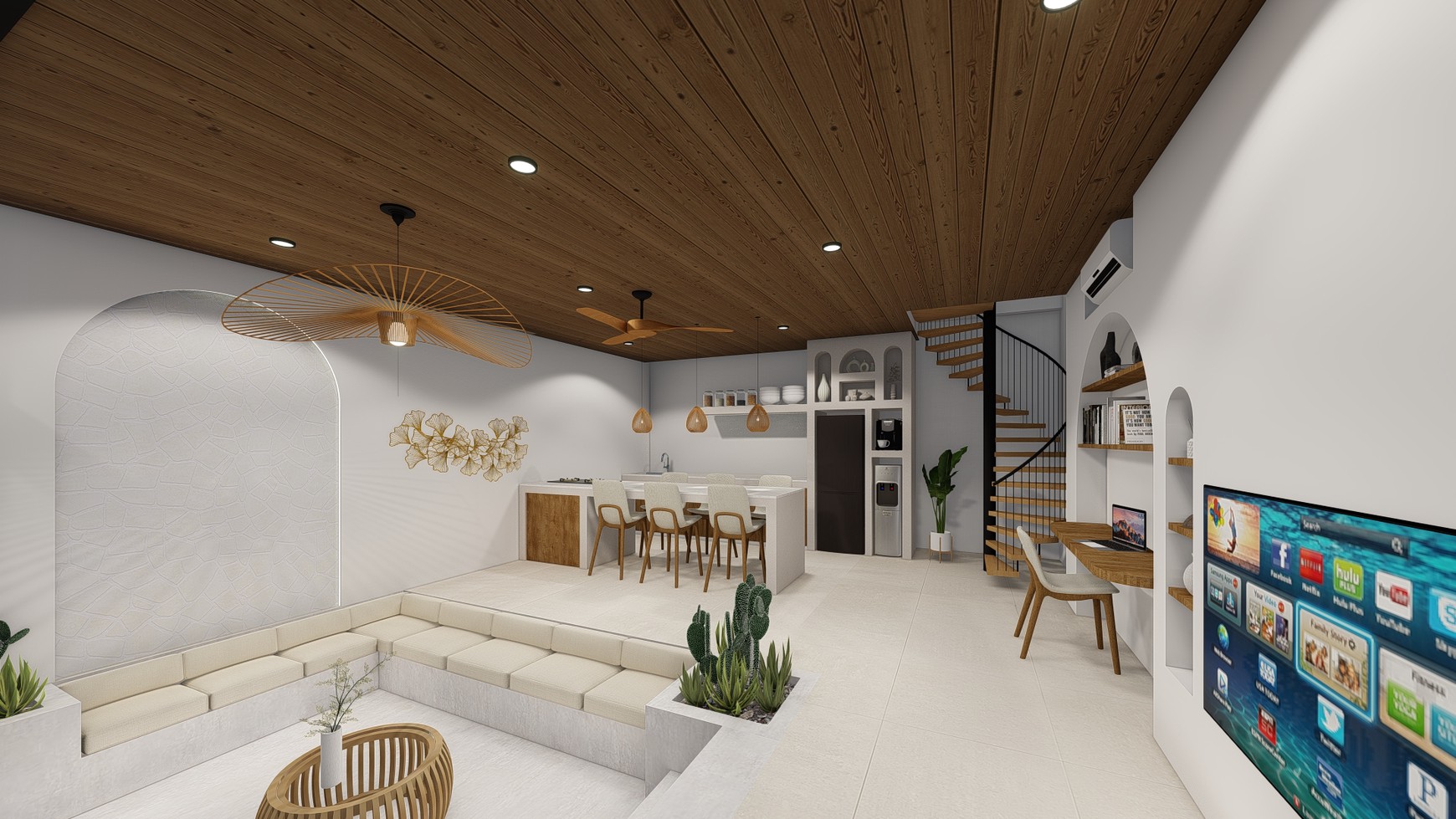 For Sale Leasehold - Brand new modern cozy villa in Kerobokan - Bali ( type Meridian 3 bedrooms )