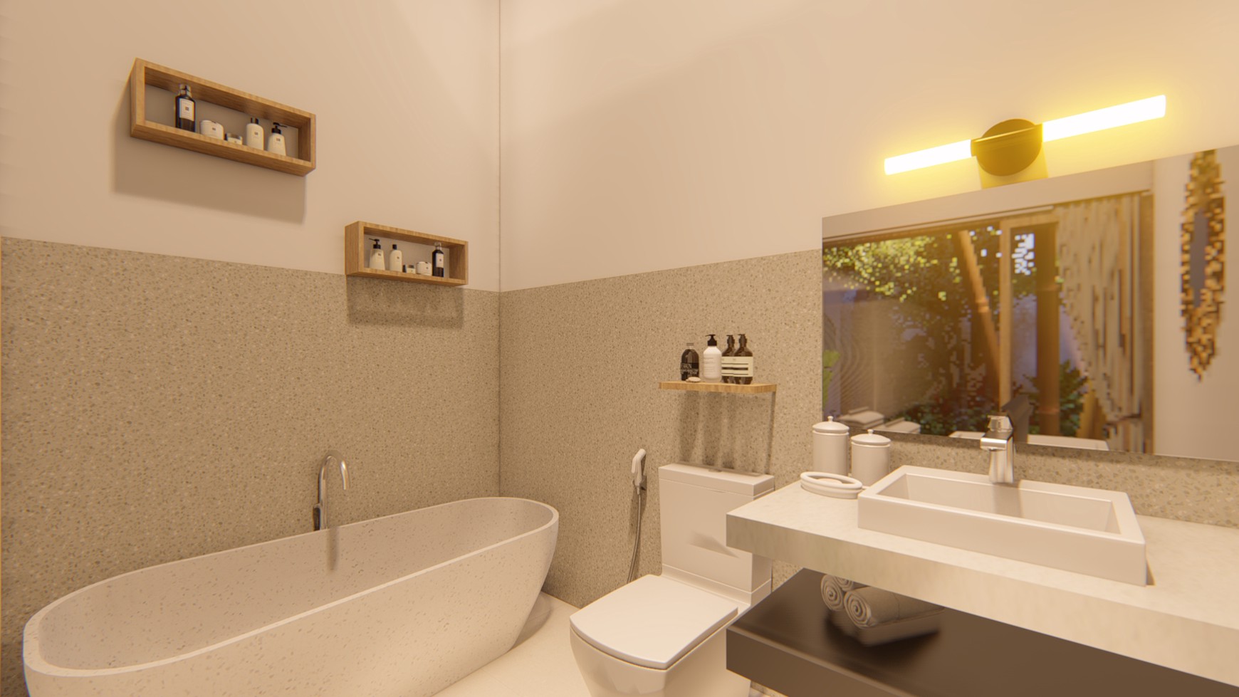 For Sale Leasehold - Unique tropical bamboo villa 3 bedrooms in Kerobokan - Bali