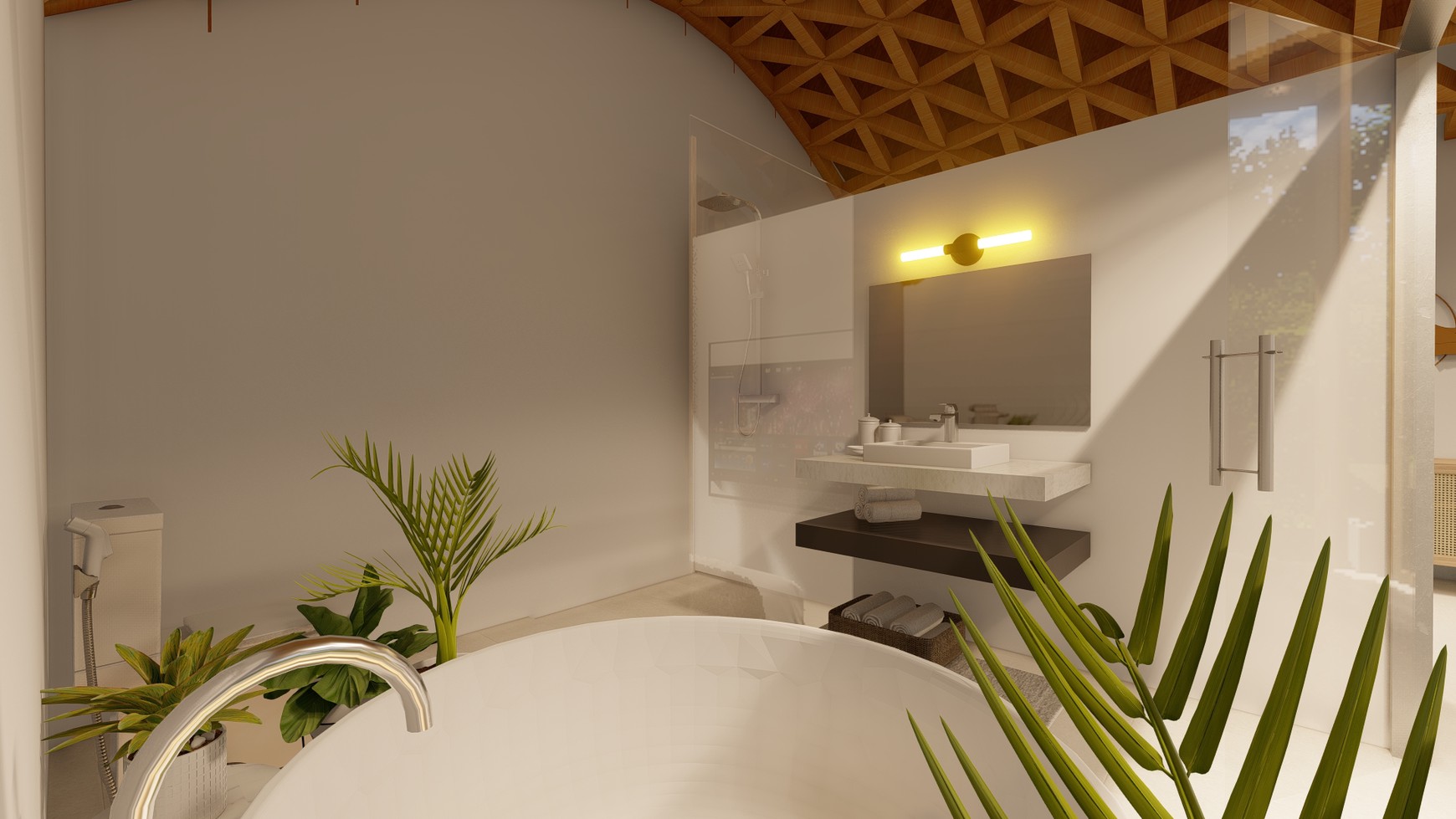 For Sale Leasehold - Unique tropical bamboo villa 3 bedrooms in Kerobokan - Bali