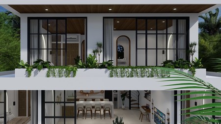 For Sale Leasehold - Brand new modern cozy villa in Kerobokan - Bali ( type Meridian 4 bedrooms )