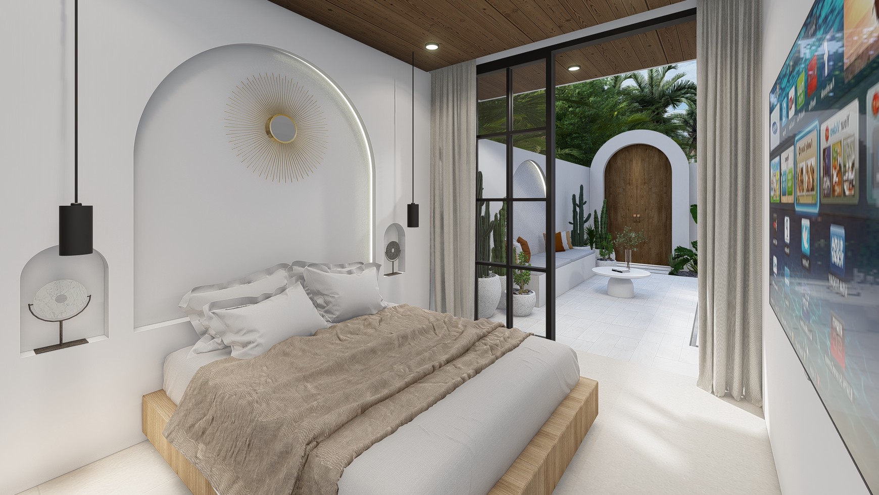 For Sale Leasehold - Brand new modern cozy villa in Kerobokan - Bali ( type Meridian 4 bedrooms )