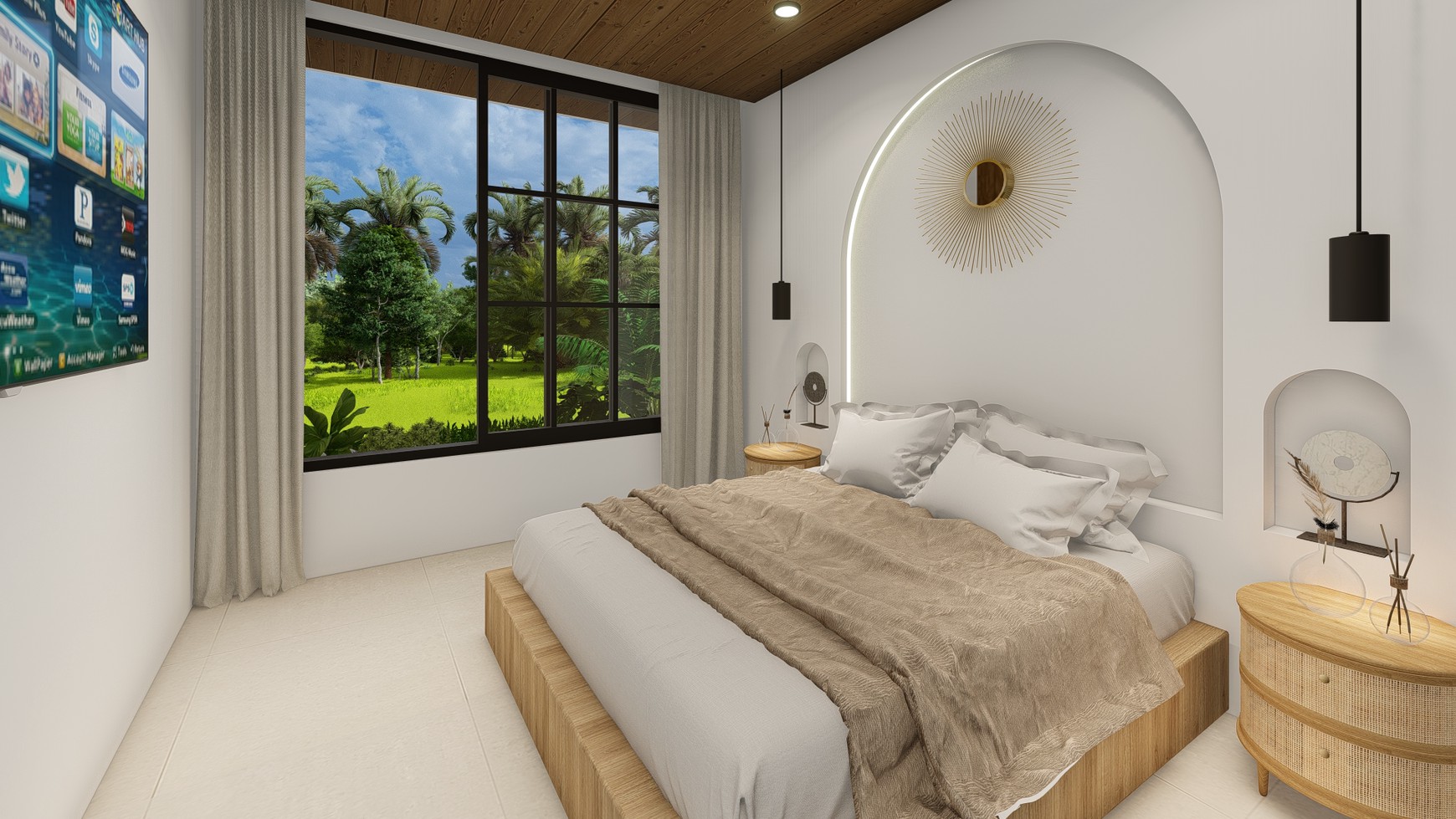 For Sale Leasehold - Brand new modern cozy villa in Kerobokan - Bali ( type Meridian 4 bedrooms )