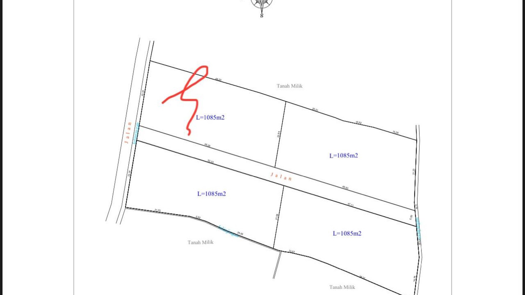 Freehold - Prime Land for Sale in Berawa, Canggu, Bali - Ideal for Villas or Investment
