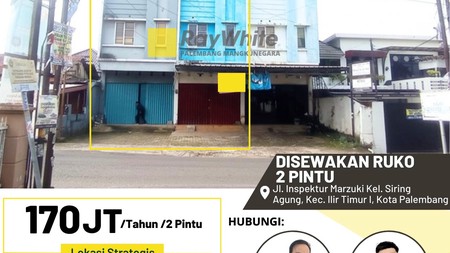 ruko bagus sewa di jalan ispektur marzuki ( pakjo )