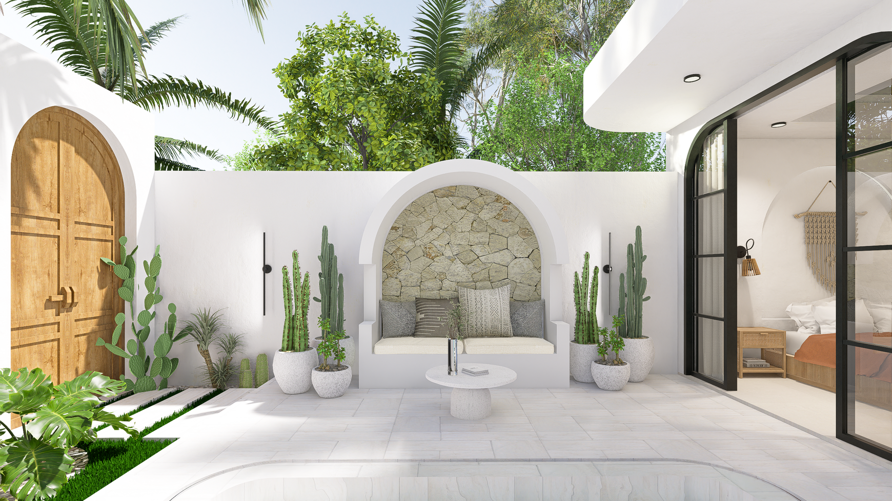 For Sale Leasehold - Brand new modern cozy villa in Kerobokan - Bali ( type Maximus 2 bedrooms )