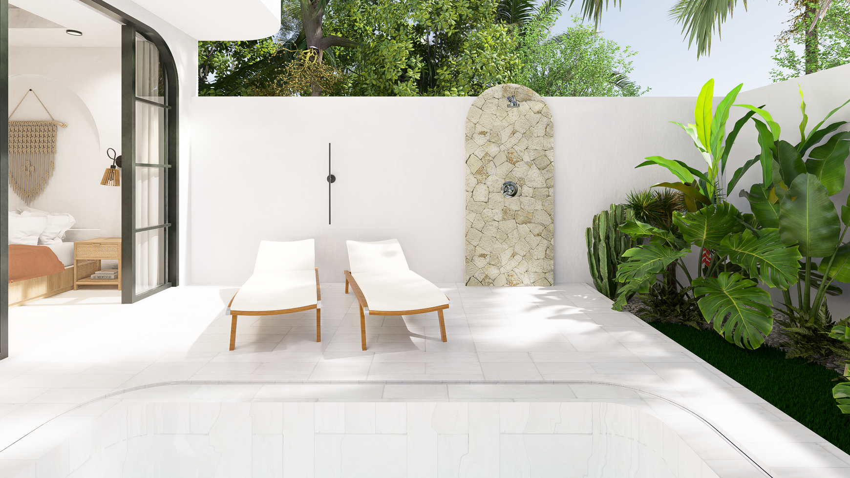 For Sale Leasehold - Brand new modern cozy villa in Kerobokan - Bali ( type Maximus 2 bedrooms )