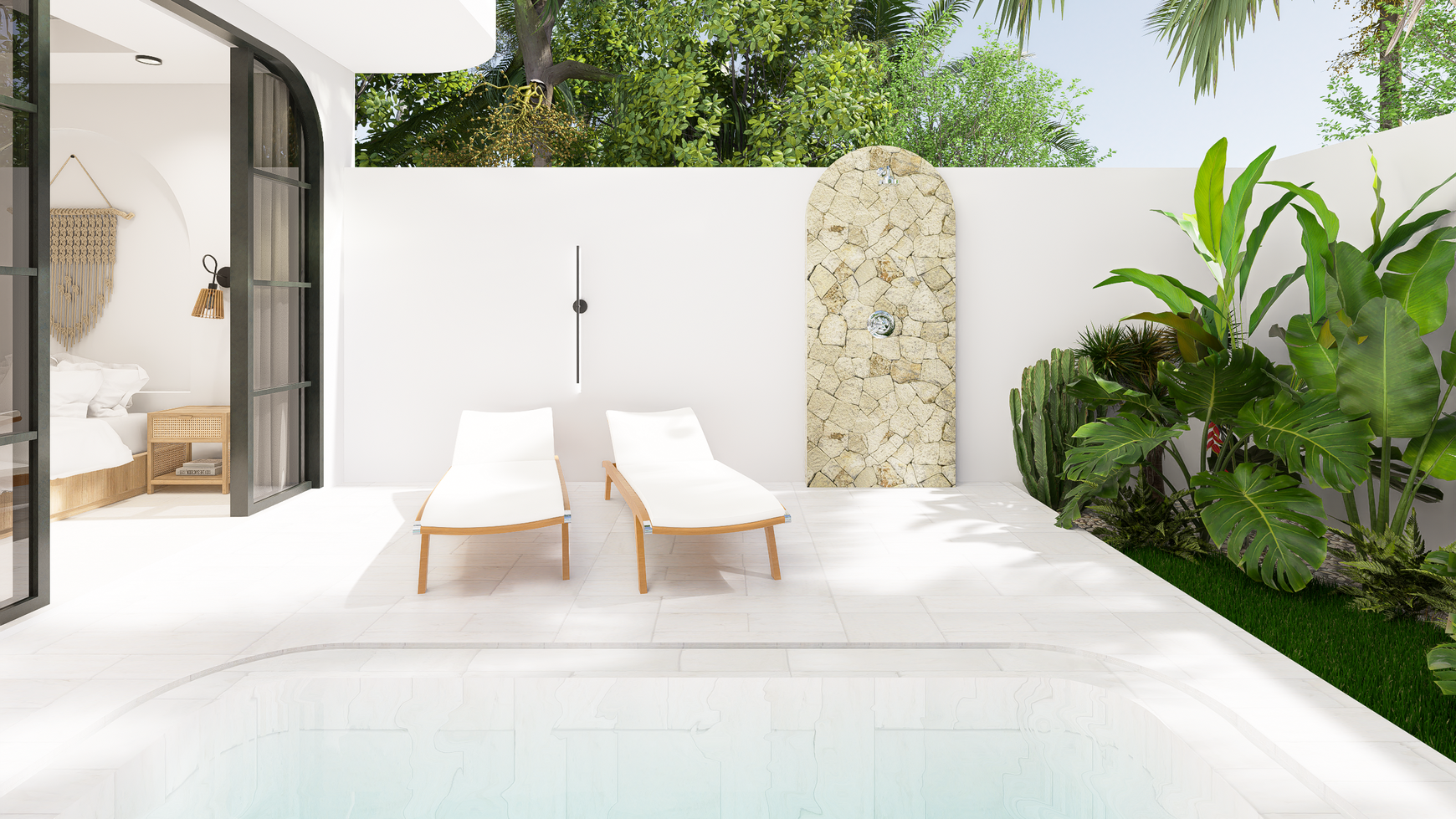 For Sale Leasehold - Brand new modern cozy villa in Kerobokan - Bali ( type Maximus 2 bedrooms )
