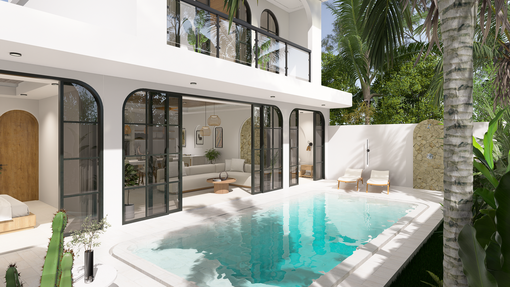 For Sale Leasehold - Brand new modern cozy villa in Kerobokan - Bali ( type Maximus 2 bedrooms )