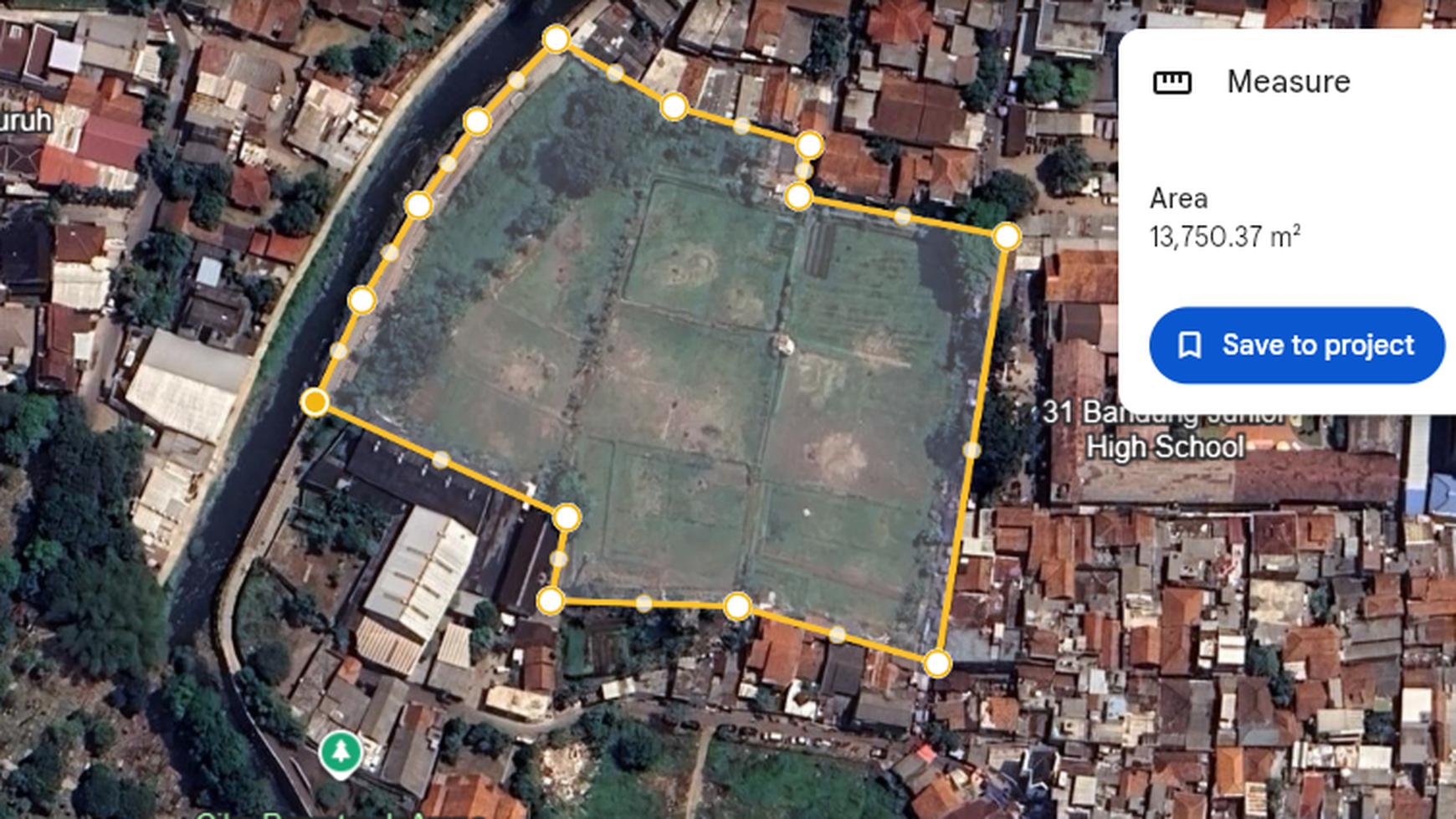 Tanah Depan Sekolah di Tengah Kota Bandung Sayap Gatot Subroto Kiaracondong