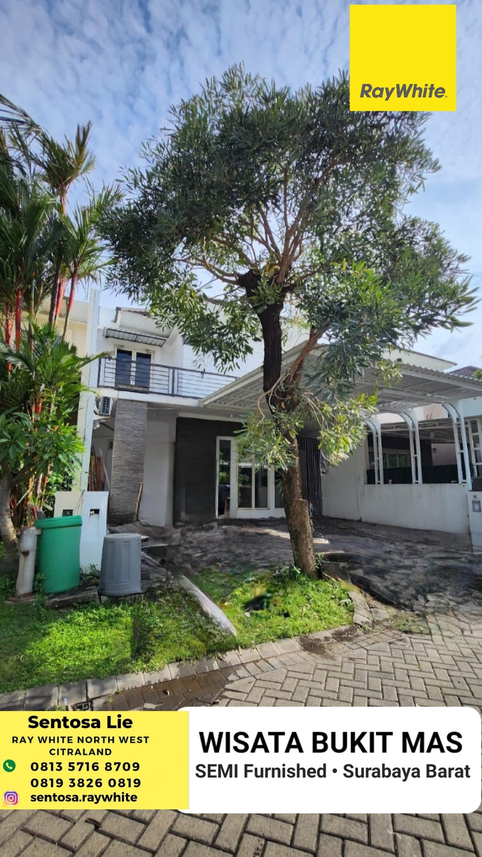 Dijual Rumah Wisata Bukit Mas 2 Surabaya Semi Furnished Dkt Citraland, Pakuwon Royal Residence