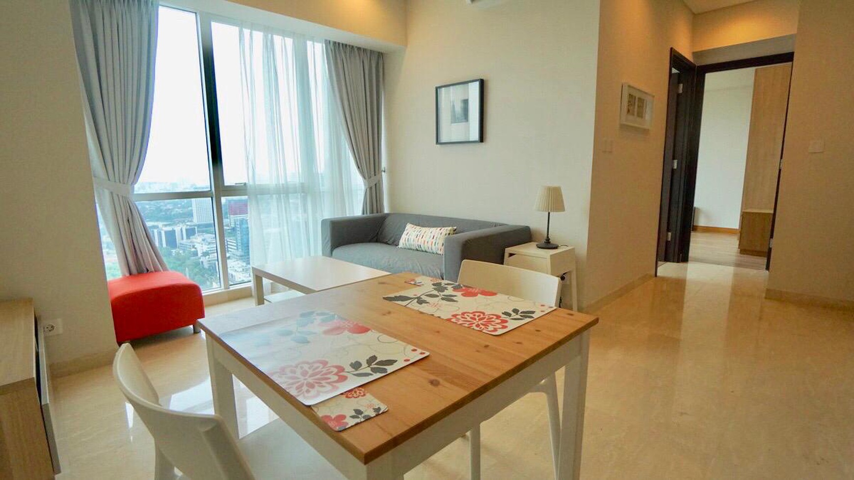 Setiabudi Sky Garden Apartement, 2 bedroom, 63 m2, 7 minutes walk to LRT station,city view