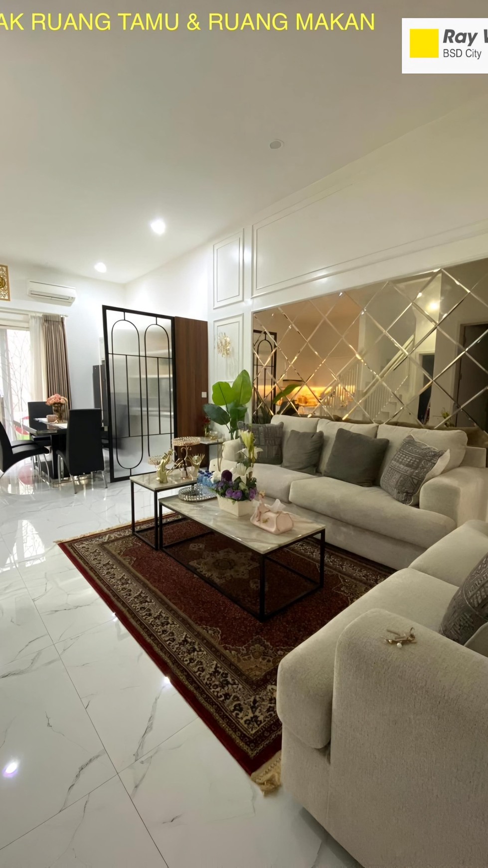 Rumah Bonus Furnished di Kencana Loka BSD City, dekat ke Exit Tol BSD