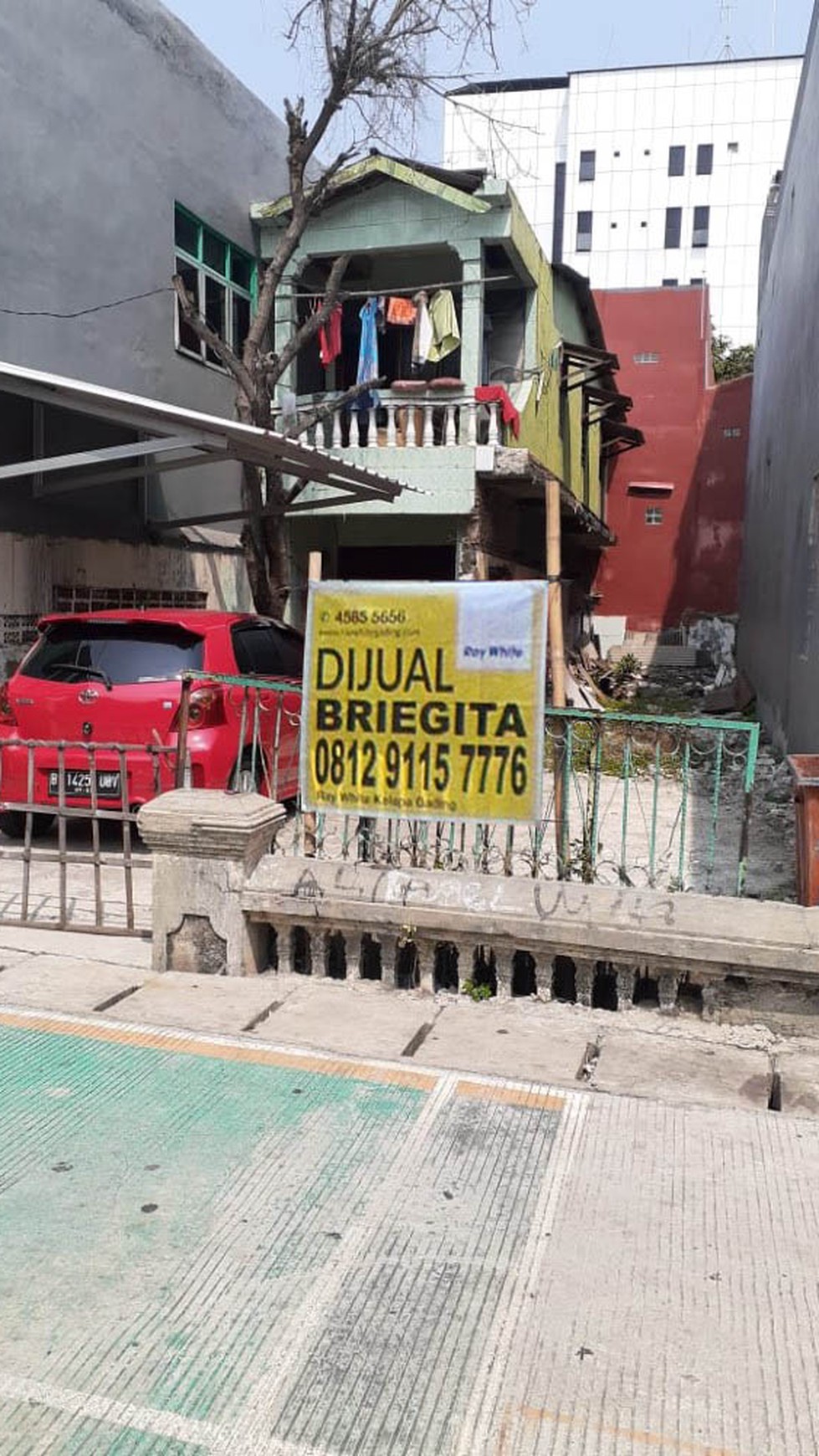Rumah Tua, hitung tanah Jl Upaya Utara, Kebon Bawang