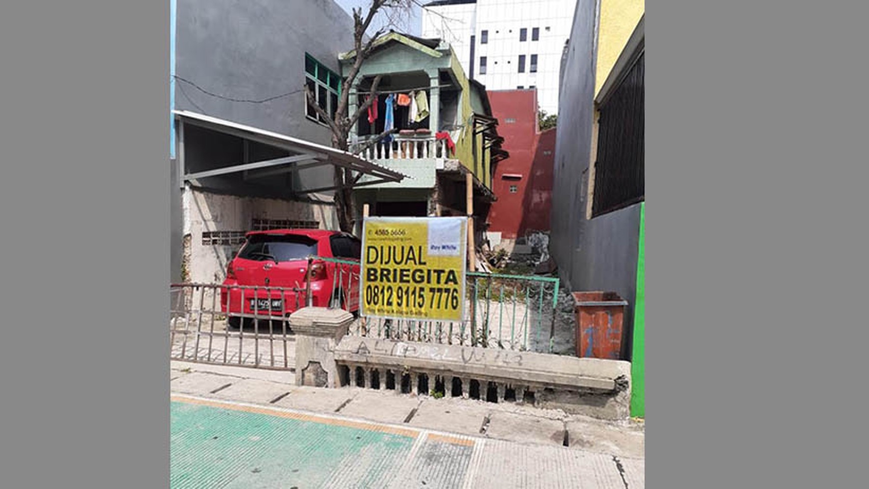Rumah Tua, hitung tanah Jl Upaya Utara, Kebon Bawang