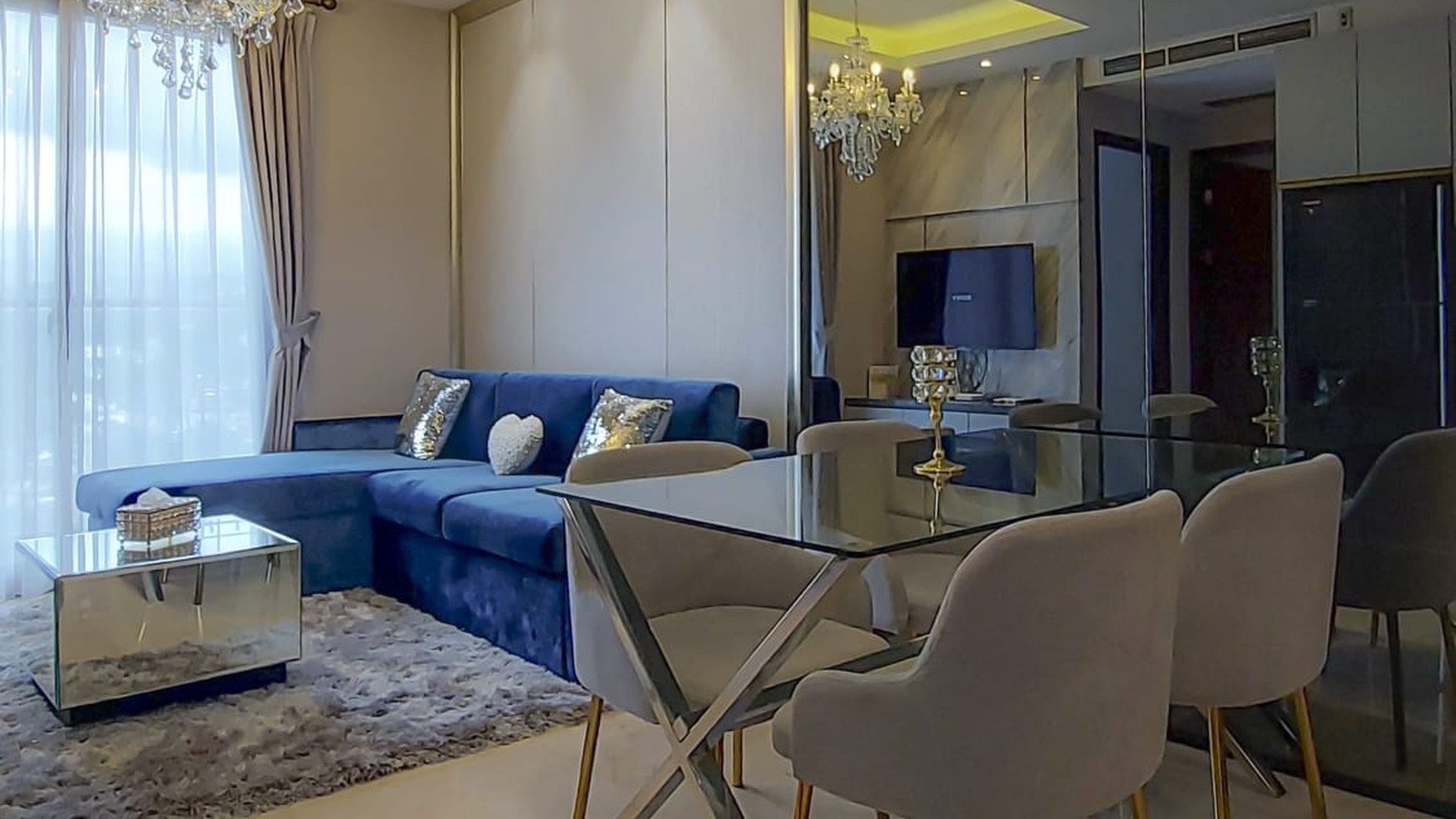Apartemen Hegarmanah Residence Lux 2 BR Full Furnished Kec Cidadap Bandung